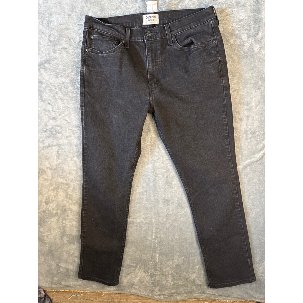 Denizen Levi's 216 Slim Fit Jeans Mens 36x30 Charcoal Black Denim Pants